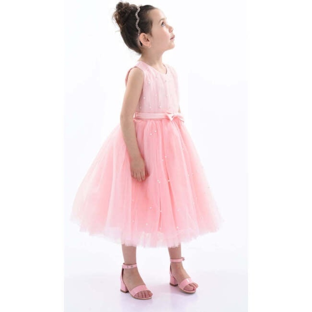 Pink Tulleen Dress for Girls